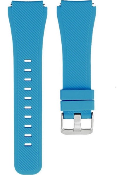 Samsung Galaxy Watch 46MM Akıllı Saat Uyumlu Tırtıklı Desenli Silikon Kordon Kayış