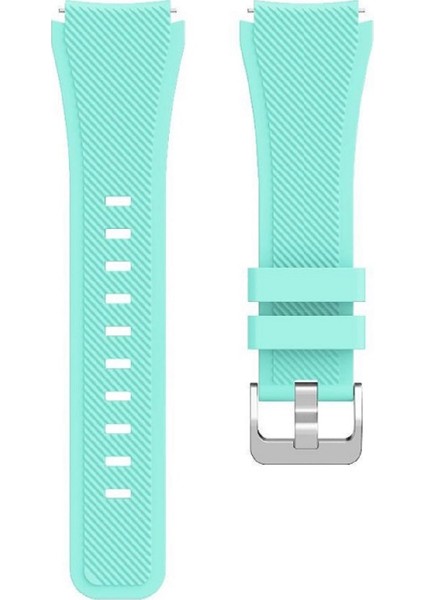 Amazfit Gtr 47MM Akıllı Saat Uyumlu Tırtıklı Desenli Silikon Kordon Kayış