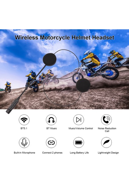Kablosuz Bt Kulaklıklar Motosiklet Interkom Kaskı Müzik (Yurt Dışından) fiyatları