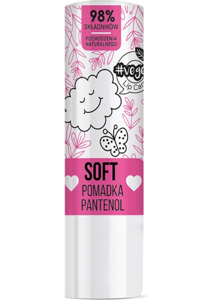 Vege Lip Care Soft Lipstick Panteno - Pantenol Vegan Dudak Koruyucu