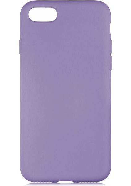 iPhone Se Kılıf Lsr Lansman Görünüm Içi Süet Silikon Mor