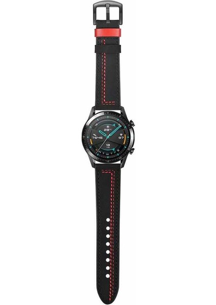 Samsung Galaxy Watch 4 Classic 46MM Kordon Nubuk Deri Görünüm Dikişli Krd 19 Koyu Yeşil modelleri