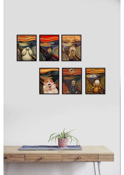 Çığlık 6 Parça Mdf Tablo