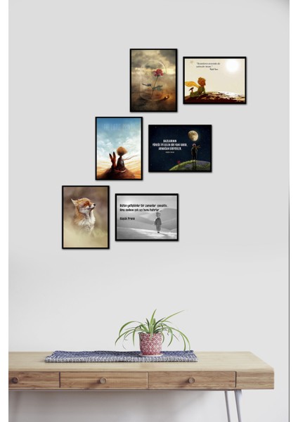 Küçük Prens 6 Parça Mdf Tablo