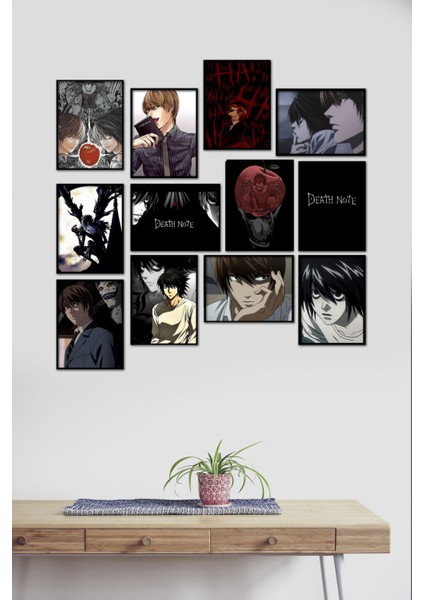 Death Note Anime 12 Parça Mdf Tablo
