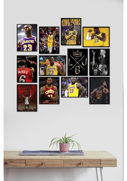 Lebron James Basketbol 12 Parça Mdf Tablo