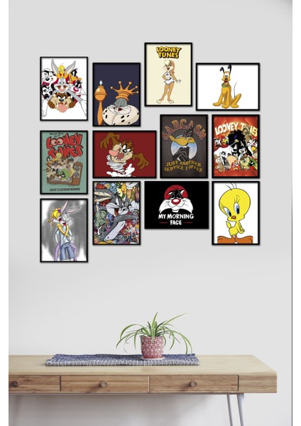 Looney Tunes 12 Parça Mdf Tablo