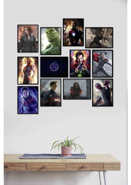 Avengers 12 Parça Mdf Tablo