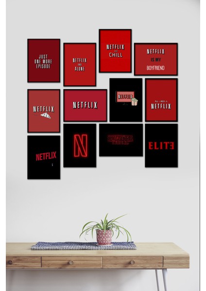 Netflix 12 Parça Mdf Tablo