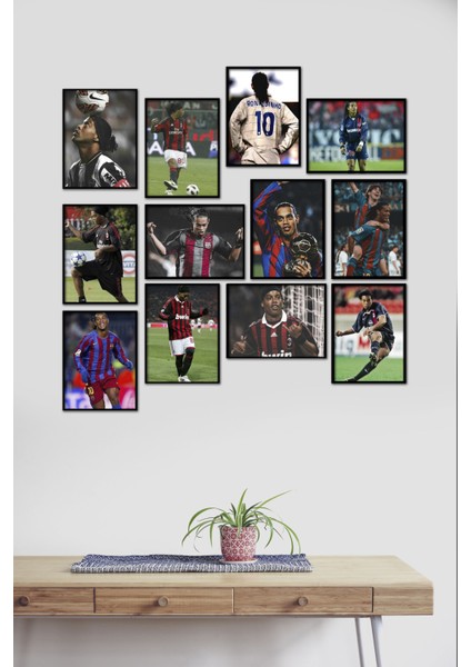 Ronaldinho Futbol 12 Parça Mdf Tablo