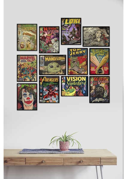 Marvel 12 Parça Mdf Tablo