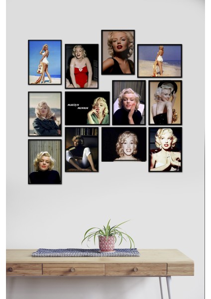 Marilyn Monroe 12 Parça Mdf Tablo
