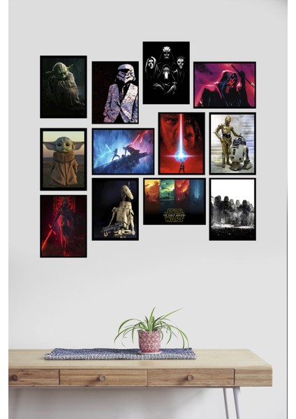 Star Wars 12 Parça Mdf Tablo