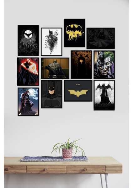 Batman Dc 12 Parça Mdf Tablo