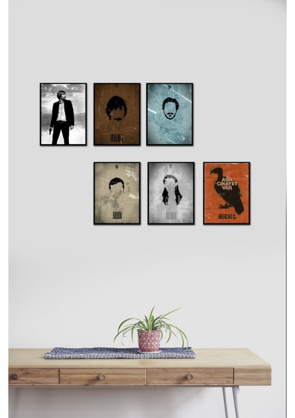 Behzat Ç. 6 Parça Mdf Tablo