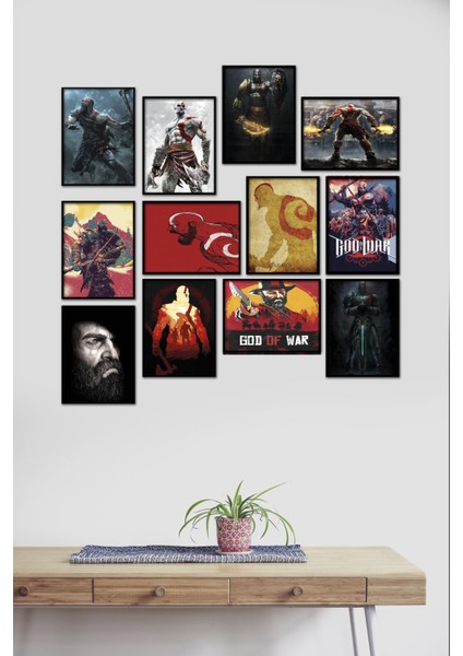 God Of War 12 Parça Mdf Tablo
