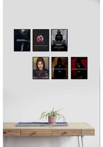 Rap 6 Parça Mdf Tablo