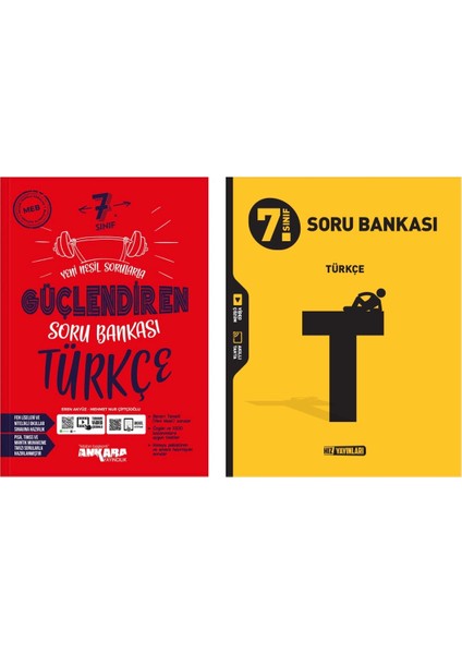 7.Sınıf Güçlendiren Türkçe Soru Bankası + Hız Türkçe Soru Bankası