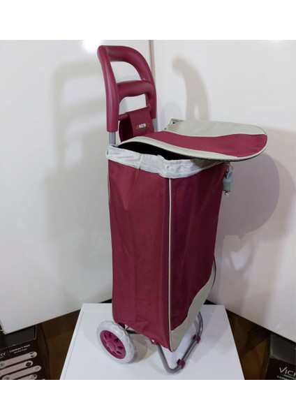 Lüx Pazar Arabası Leke - Su Tutmaz Kumaş Ses Yapmaz Teker