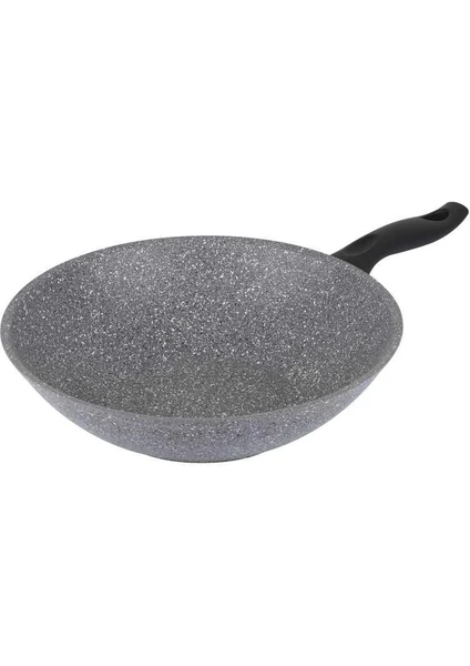 Granıtte Gri Granit Wok Tava 28CM