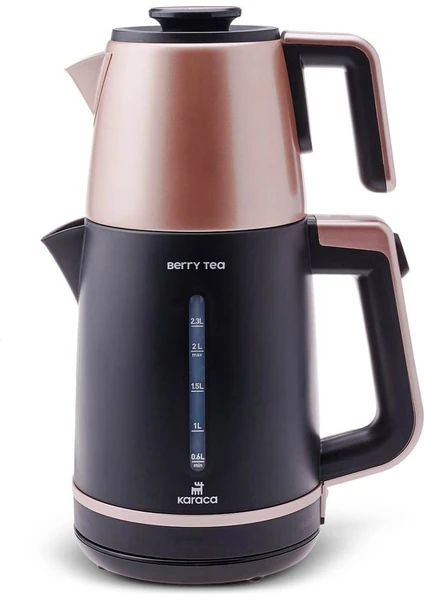 Berry Tea Xl 2in1 Çelik Demlikli Çay Makinesi ve Kettle Roseberry