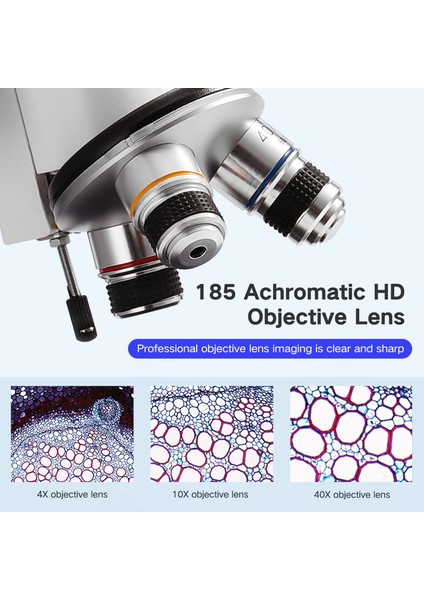 64X - 2400X Monoküler Optik Mikroskop Ilkokul Çocukları (Yurt Dışından)