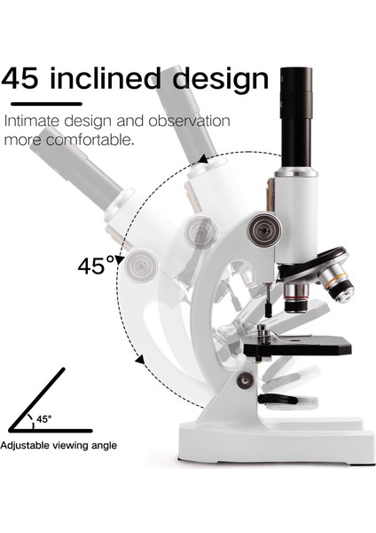 64X - 2400X Monoküler Optik Mikroskop Ilkokul Çocukları (Yurt Dışından)