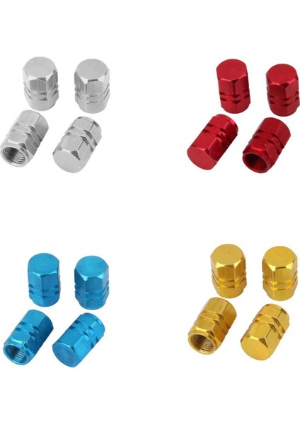 4 Set Evrensel Araba Kamyon Bisiklet Lastik Lastik Hava Vana Kök Caps Jant Jantlar (Yurt Dışından)