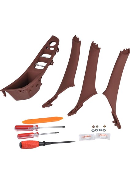 4x Araba Iç Kapı Kolu Anahtarı Düğme Çerçevesi Bmw 5 F10 F18520 Kahverengi Için (Yurt Dışından)