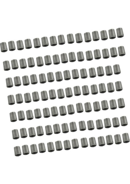 100 Parça Tekerlek Lastik Valfi Stem Caps Için Tpms Standart Vana Gri (Yurt Dışından)