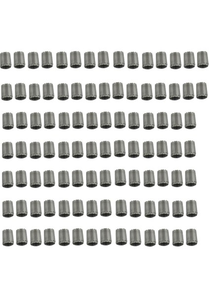 100 Parça Tekerlek Lastik Valfi Stem Caps Için Tpms Standart Vana Gri (Yurt Dışından)