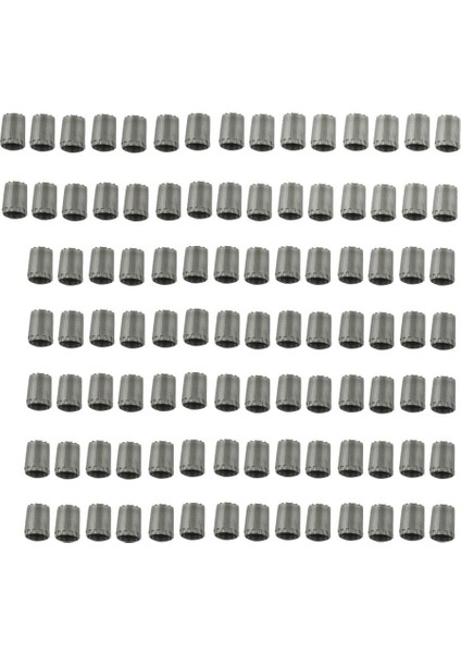 100 Parça Tekerlek Lastik Valfi Stem Caps Için Tpms Standart Vana Gri (Yurt Dışından)