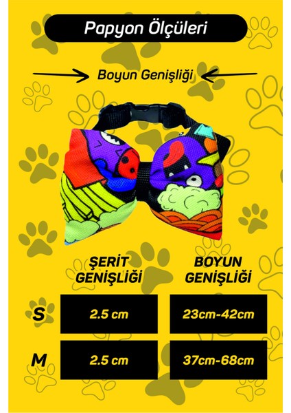 Ayarlanabilir Kedi Köpek Papyonu Fries