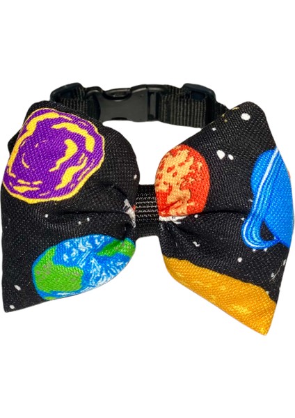 Ayarlanabilir Kedi Köpek Papyonu Black Space