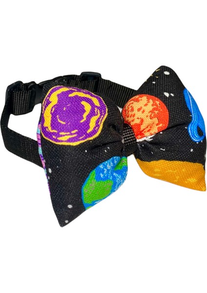 Ayarlanabilir Kedi Köpek Papyonu Black Space
