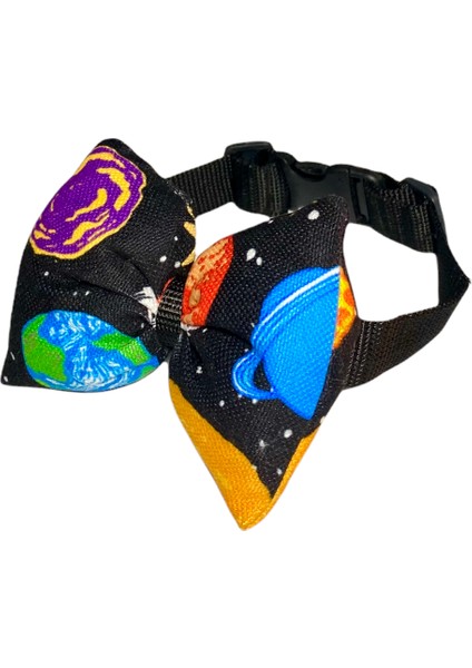 Ayarlanabilir Kedi Köpek Papyonu Black Space