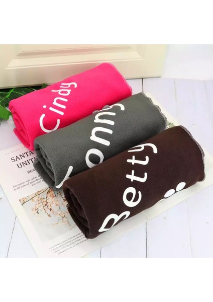 Isme Özel Kedi Köpek Polar Battaniye Yatağı 100X70 Gri fiyatları