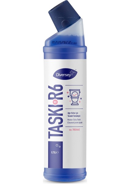 Taskı R6 Wc Ağır Kirler Için Tuvalet Temizleyici 750 ml