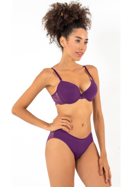 Push-Up Dolgulu Dantel Detaylı Sütyen Takım fırsatları