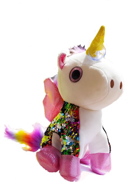 Renkli Tek Boynuzlu Unicorn Peluş At