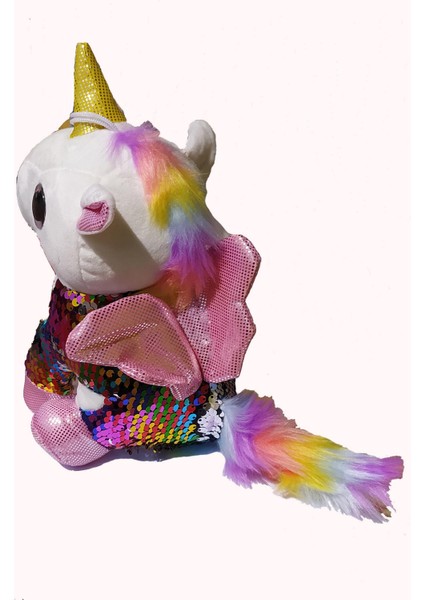 Renkli Tek Boynuzlu Unicorn Peluş At