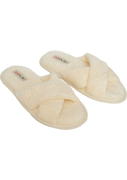 Kadın Ev Terliği Çapraz Desenli Velsoft Yumuşak Kaymaz Taban fiyatları