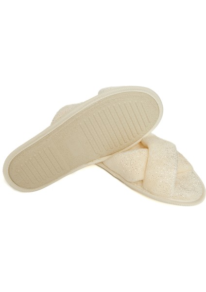 Kadın Ev Terliği Çapraz Desenli Velsoft Yumuşak Kaymaz Taban modelleri