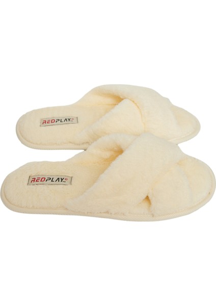 Kadın Ev Terliği Çapraz Bant Çinçila Yumuşak Kaymaz Taban