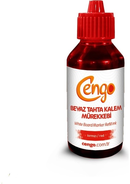 Beyaz Tahta Kalemi Mürekkebi 100 ml Kırmızı