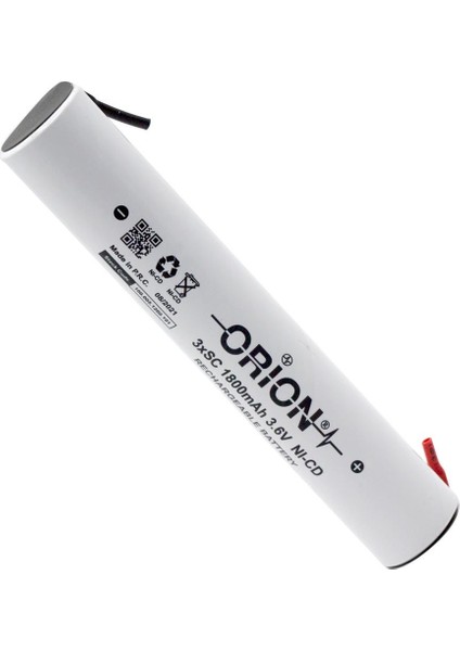3.6V Ni-Cd Sc 1800MAH Şarj Edilebilir Pil - Ayaklı fiyatları
