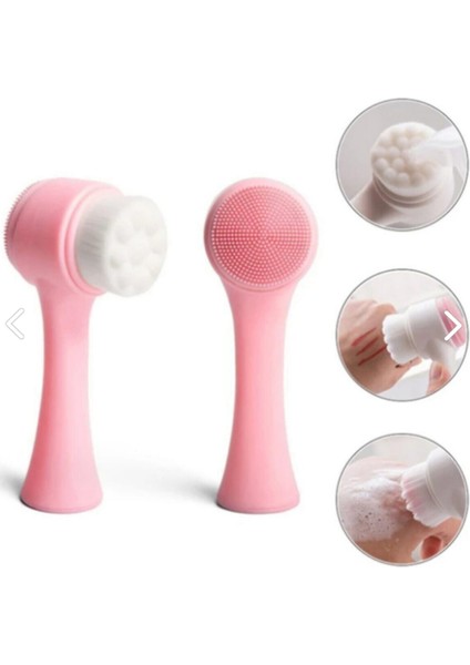 Profesyonel Yüz Oval Fırça Makyaj İçin Suya Dayanıklı Pembe Fondöten Fırça