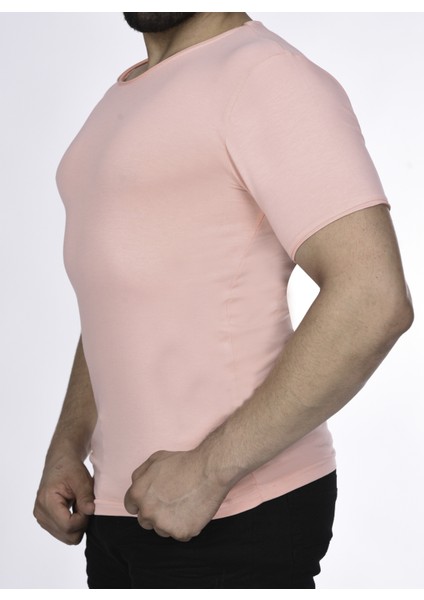 Suprem Kısa Kol Pis Dikiş Slimfit Düz Tshirt -1884 fiyatları