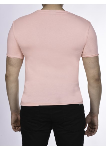 Suprem Kısa Kol Pis Dikiş Slimfit Düz Tshirt -1884 modelleri