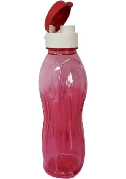 Plastik Suluk Sporcu Matarası - 750 ml - Kırmızı Renkli fırsatları